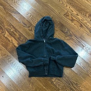 brandy cropped zip up